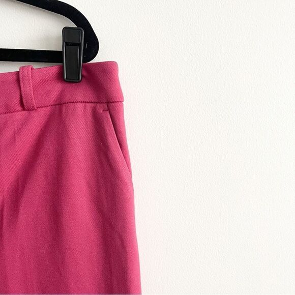 Le Chateau London Slight Flare Dress Pants Hot Pink Rose Women's 6 Stretch NWT - Picture 6 of 11